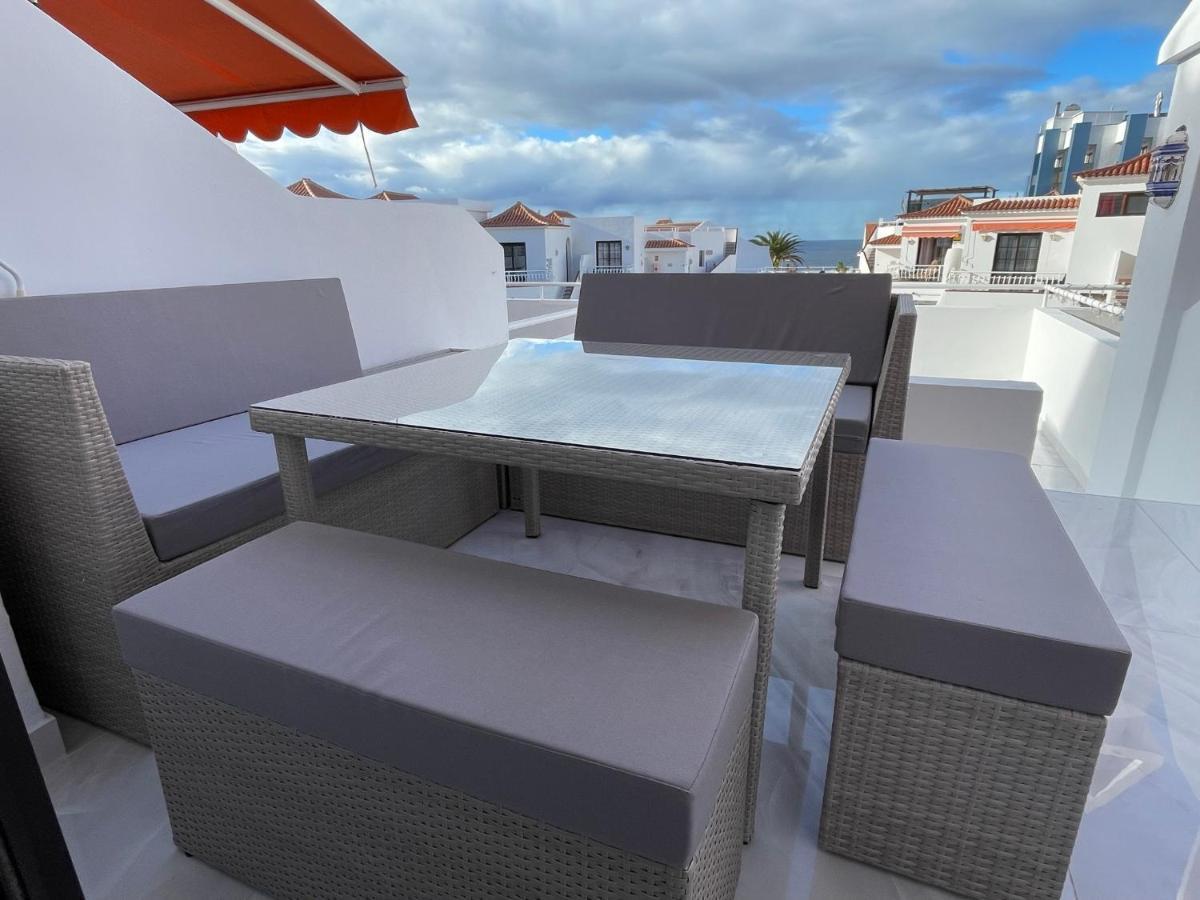 Luxury Diamond - Ocean View, Big Terraces, Air Con, Wifi Los Cristianos (Tenerife) Exterior foto
