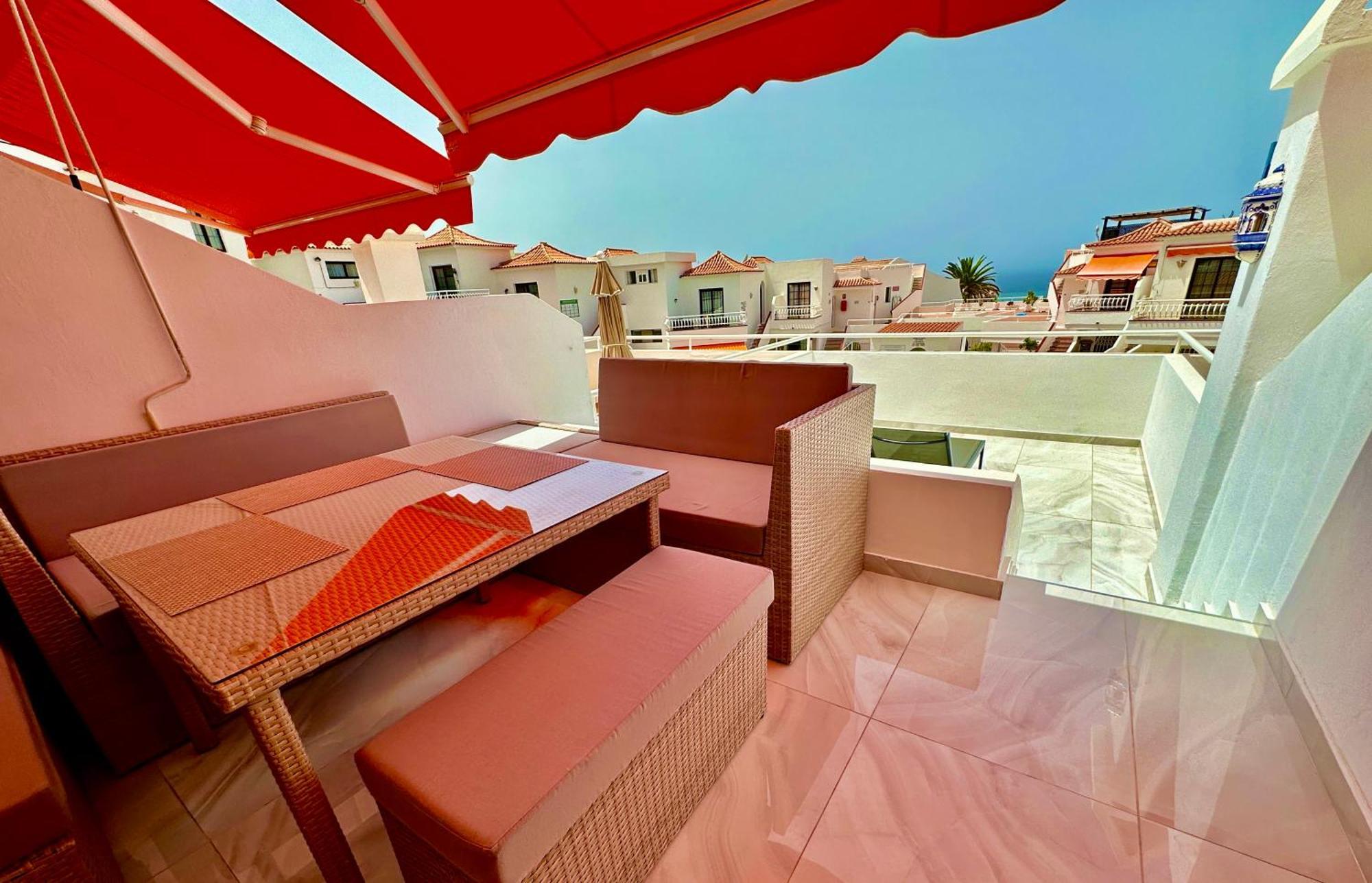 Luxury Diamond - Ocean View, Big Terraces, Air Con, Wifi Los Cristianos (Tenerife) Exterior foto